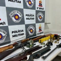 PM prende três, esclarece sequestro e apreende arsenal em Marília