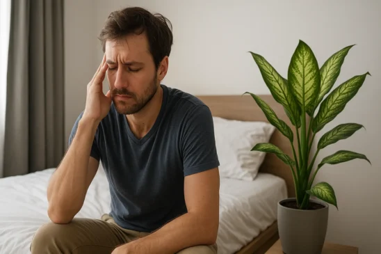 Plantei comigo-ninguém-pode perto da cama e meu sono foi pro ralo