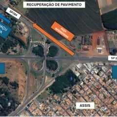 Obra em Assis impacta tráfego