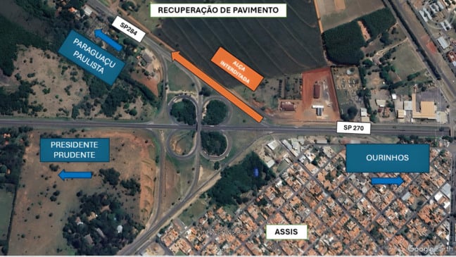 Obra em Assis impacta tráfego