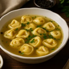 Sopa de capeletti - o segredo que deixa mais encorpado