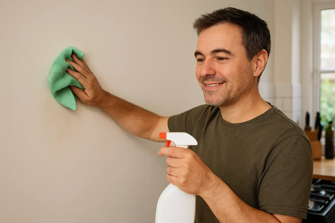 Truque matador para tirar gordura de parede sem manchar a pintura