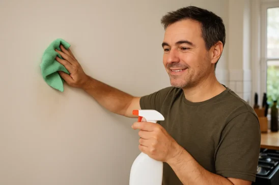 Truque matador para tirar gordura de parede sem manchar a pintura