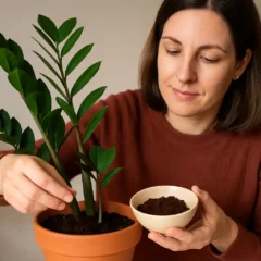 Zamioculca e borra de café como usar sem prejudicar as raízes