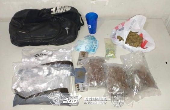 Denúncia de arma leva Baep a homem com maconha e ecstasy