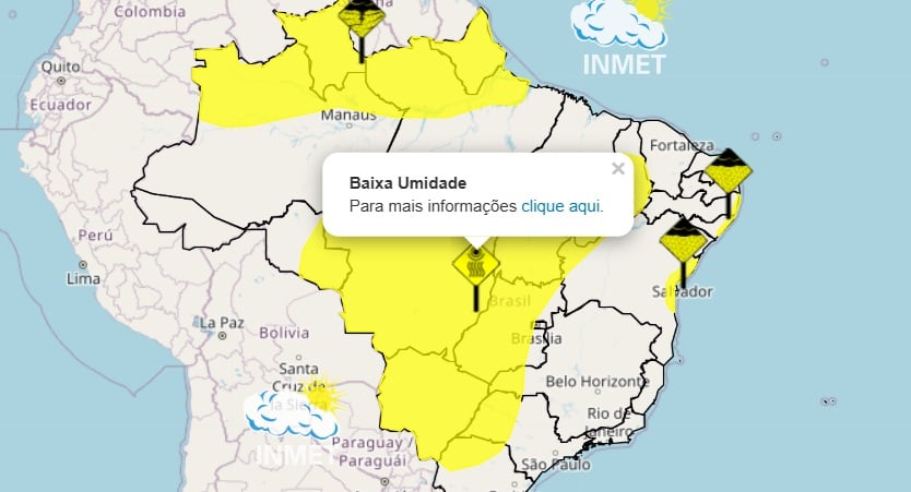Sem chuva e baixa umidade; veja tempo em Marília e região