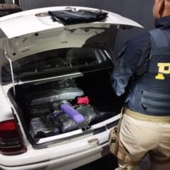 PRF apreende 84kg de maconha na divisa de Paraná com São Paulo