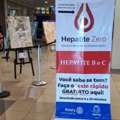 Campanha com Rotary oferece testes rápidos de hepatite em Marília