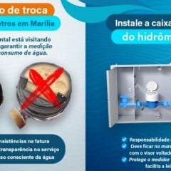 RIC Ambiental anuncia vistorias e troca de hidrômetros em Marília
