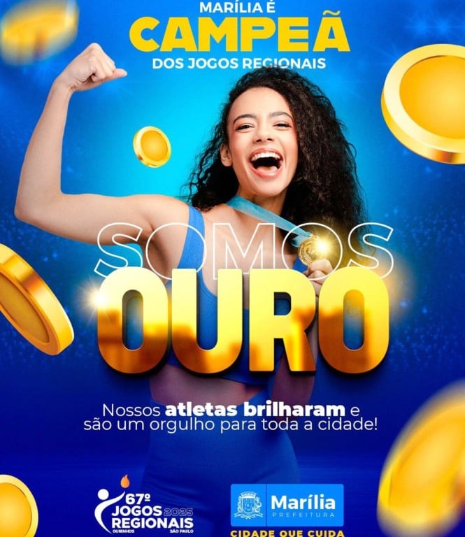 Marília é campeã dos Jogos Regionais com prêmio a atletas e organização