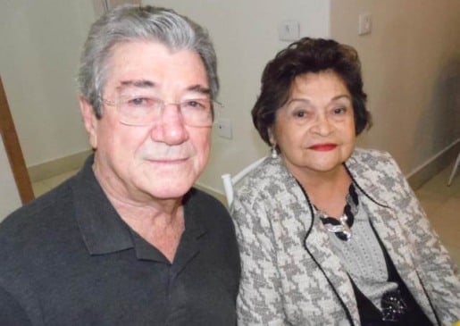 Joviro Gati Magnani com a esposa, Maria Alzenir