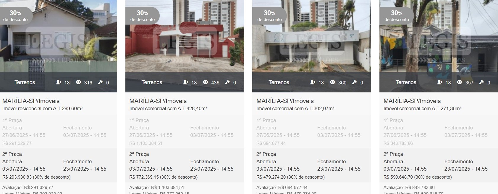 Em reta final, leilão de imóveis no centro de Marília tem vendas antecipadas