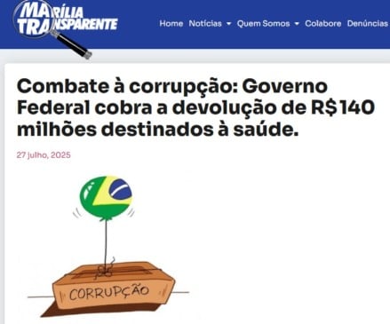 Governo cobra a devolução de R$  140 milhões em emendas para saúde