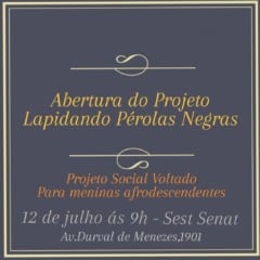 projeto lapidando pérolas negras