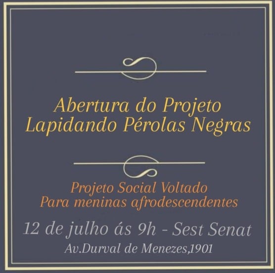 projeto lapidando pérolas negras