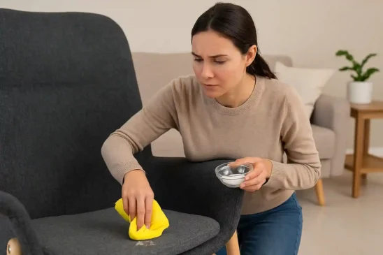4 passos para remover manchas de gordura de poltronas