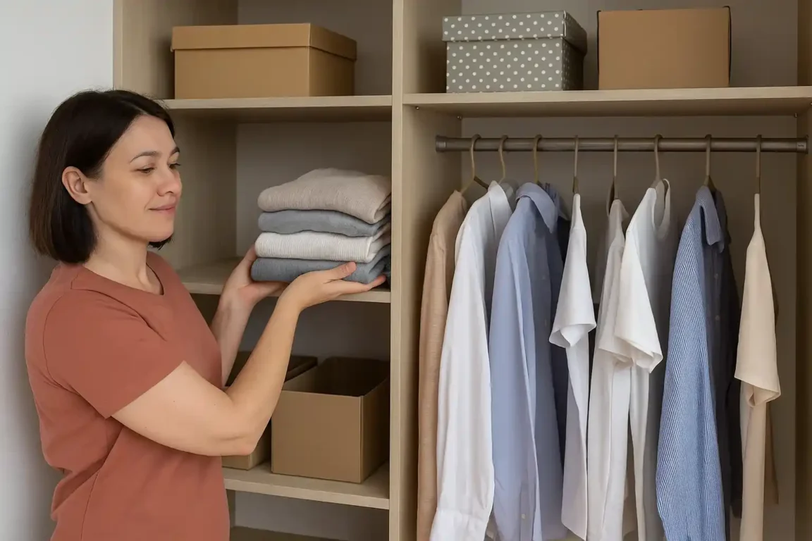 6 formas de organizar o guarda-roupa sem gastar nada