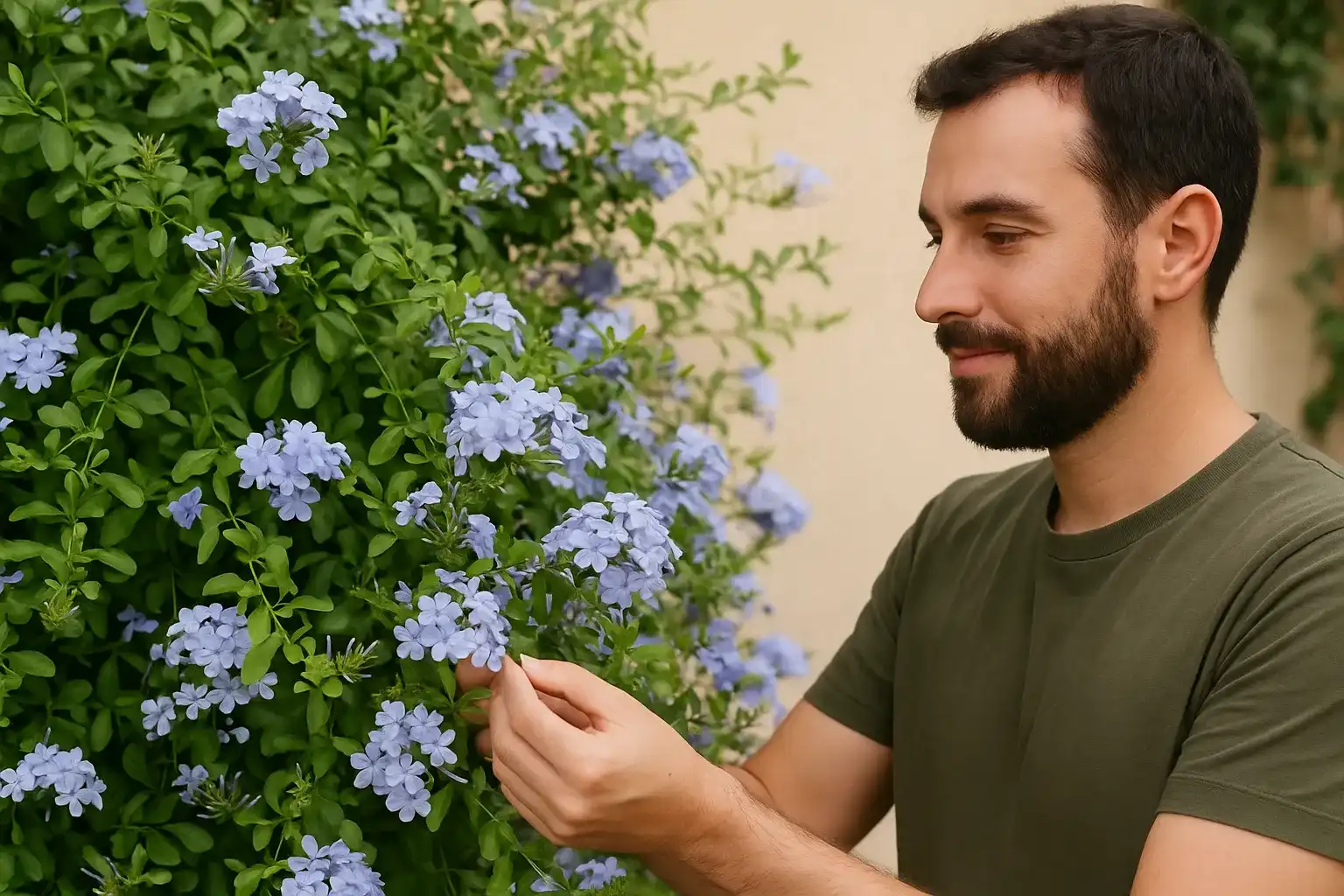 Bela-emília (Plumbago auriculata) 5 dicas para ter flores mais bonitas