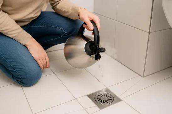 Como eliminar cheiro de esgoto do ralo com bicarbonato