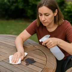 Como eliminar manchas de óleo de mesas e cadeiras externas