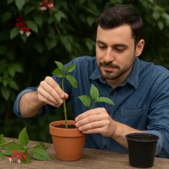 Como fazer mudas de clerodendro com galhos cortados