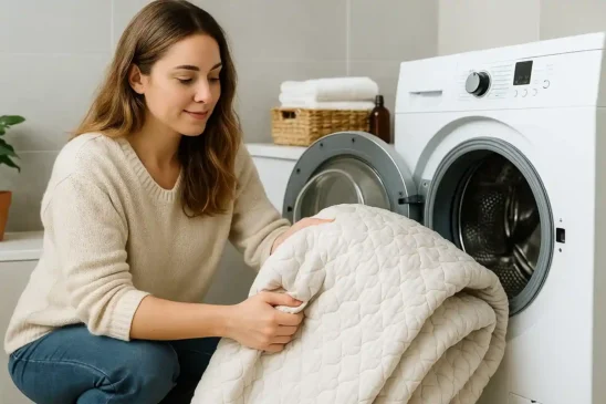 Como higienizar colchas e mantas grossas em casa