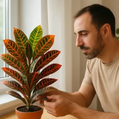 Cróton com cores vivas 4 macetes para uma planta saudável