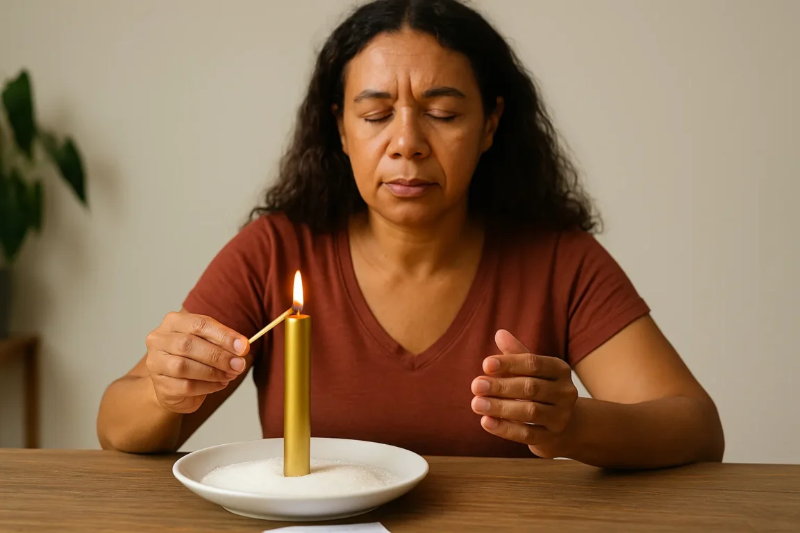 Essa simpatia com vela dourada e açúcar turbinou a sorte de quem testou