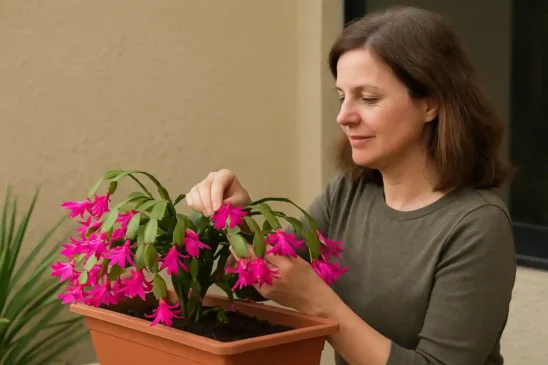 Flor-de-maio pendente como crescer com volume em jardineiras