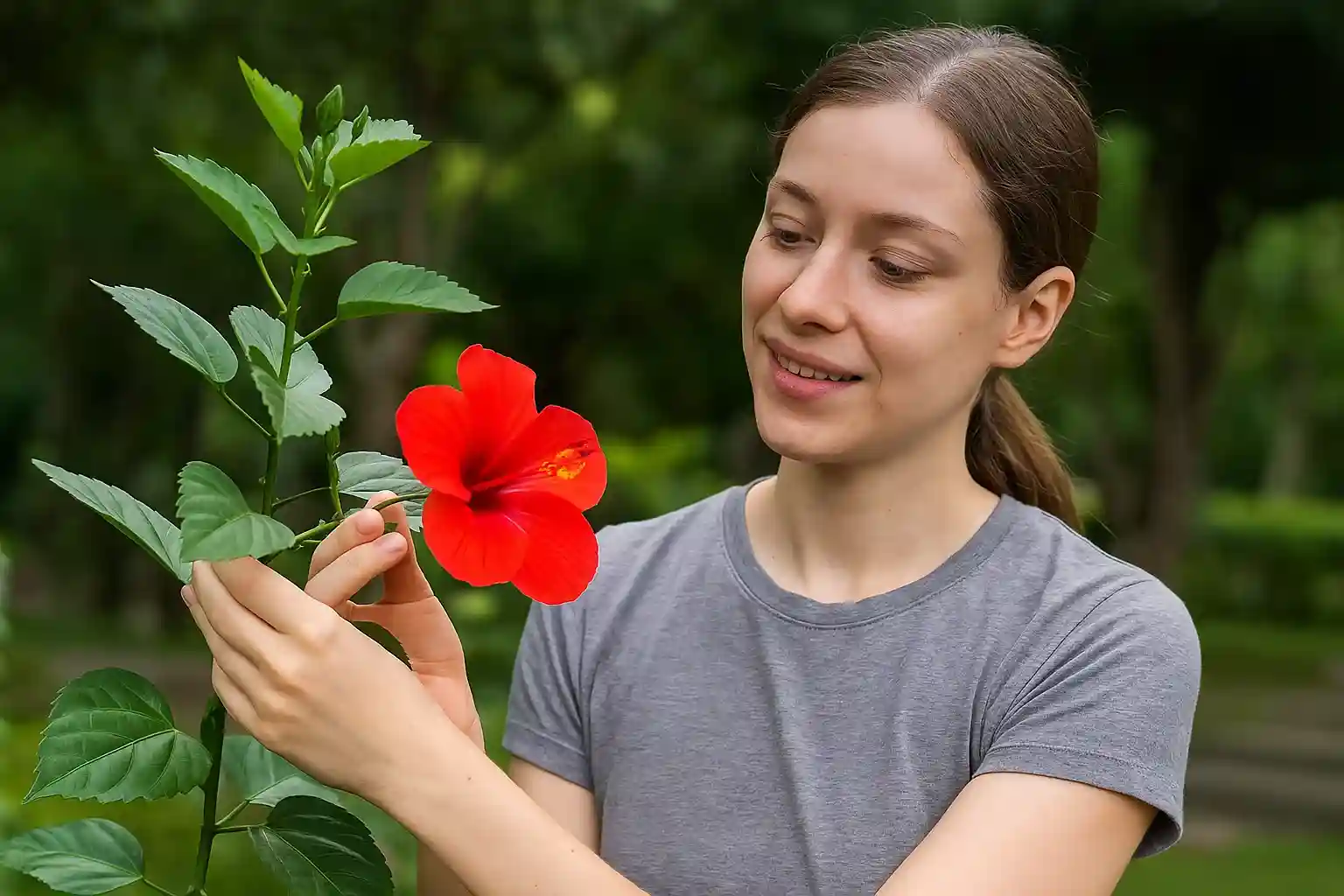 Hibisco para chá com 3 cuidados para florada abundante