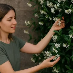 Jasmim-estrela para cobrir muros floridos