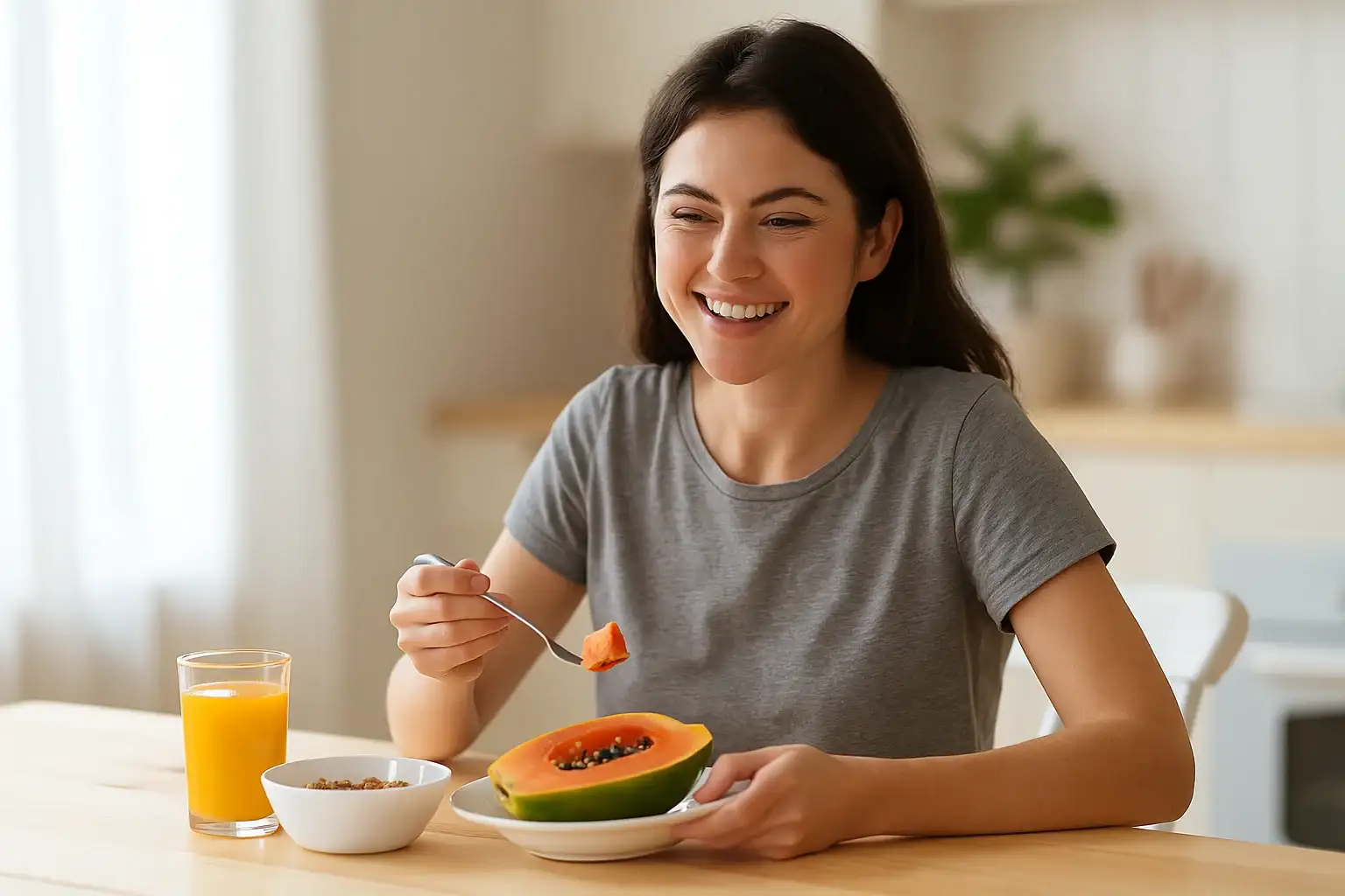 Mamão como a fruta ajuda na digestão e no trânsito intestinal