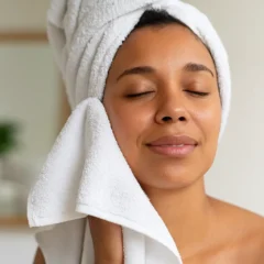 Pele viçosa como o jeito de secar o rosto muda tudo