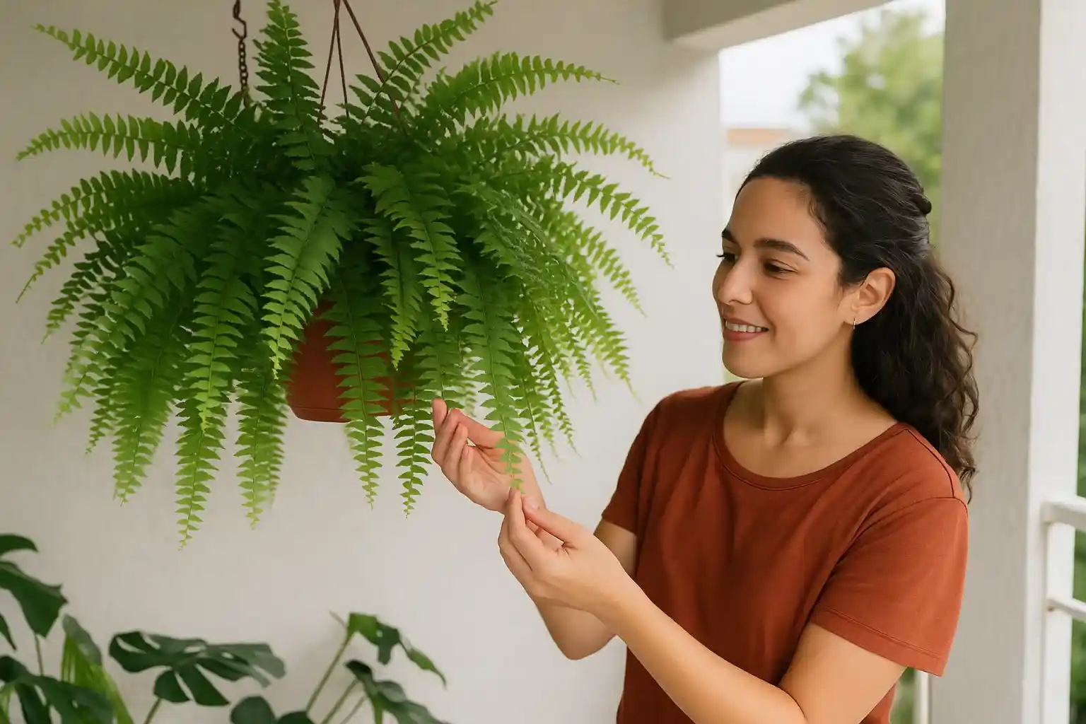 Samambaia americana como plantar e criar efeito cascata