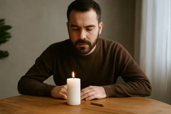 Simpatia com canela e vela branca para ter mais foco e clareza mental