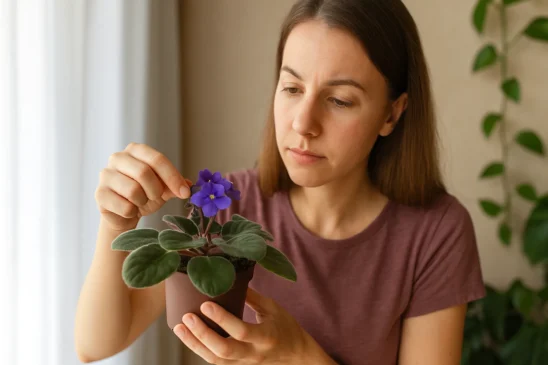 Violeta parou de florescer Veja 3 dicas para estimular novamente