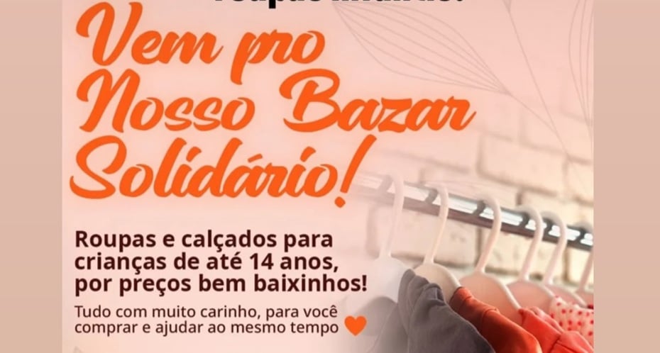 Bazar Solidário no Instituto Mara Peres vai investir em educação de Garça