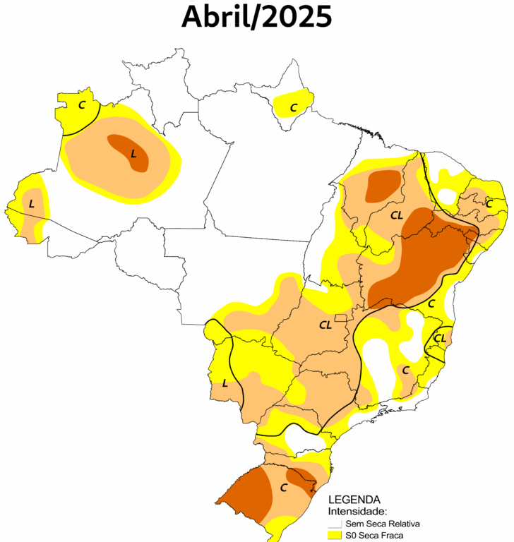 Estiagem muda mapa e aproxima seca moderada de Marília e região