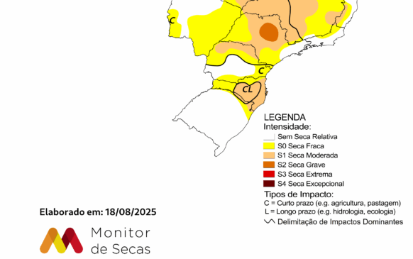 Estiagem muda mapa e aproxima seca moderada de Marília e região