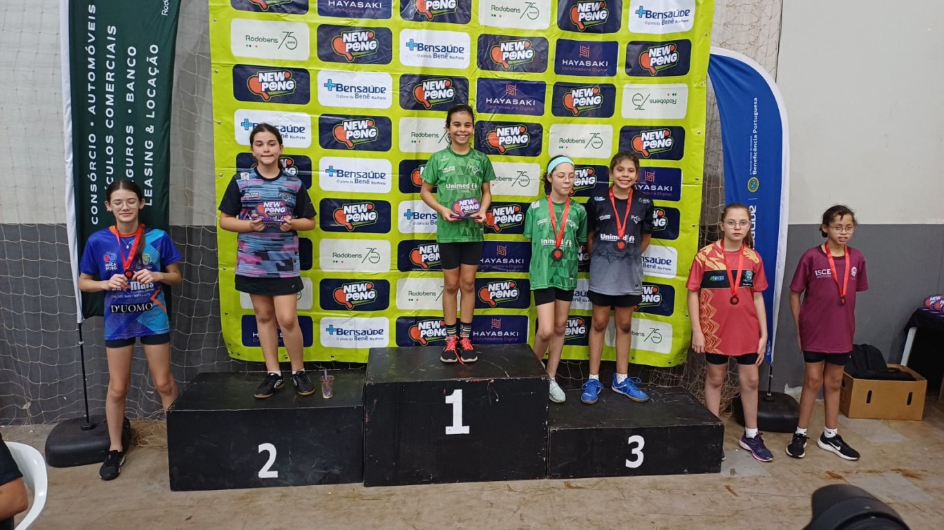 Marília é campeã em Liga com 400 atletas de tênis de mesa