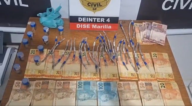Deinter tem 122 prisões, 16.00kg de drogas e casos de Marília em agosto