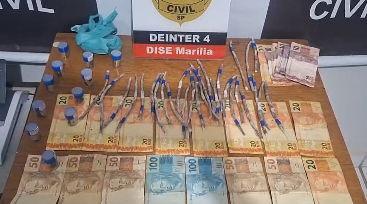 Deinter tem 122 prisões, 16.00kg de drogas e casos de Marília em agosto