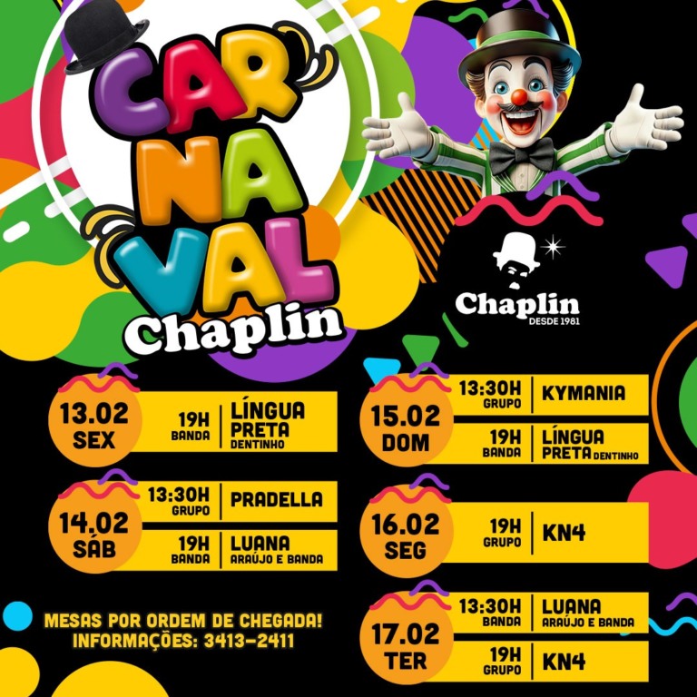 Carnaval do Chaplin começa com grande estrutura e muitas atrações em Marília