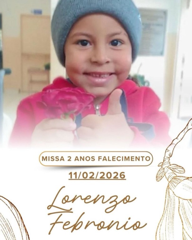 Família convida para missa por dois anos de falecimento do menino Lorenzo