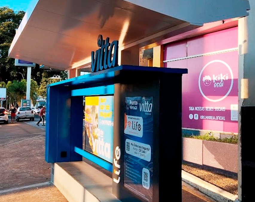 Novo ponto de ônibus Inteligente une segurança, conforto e tecnologia em Marília