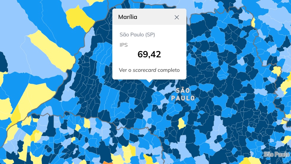 Marília é 62ª e Pompeia a 4ª em ranking nacional de Progresso Social