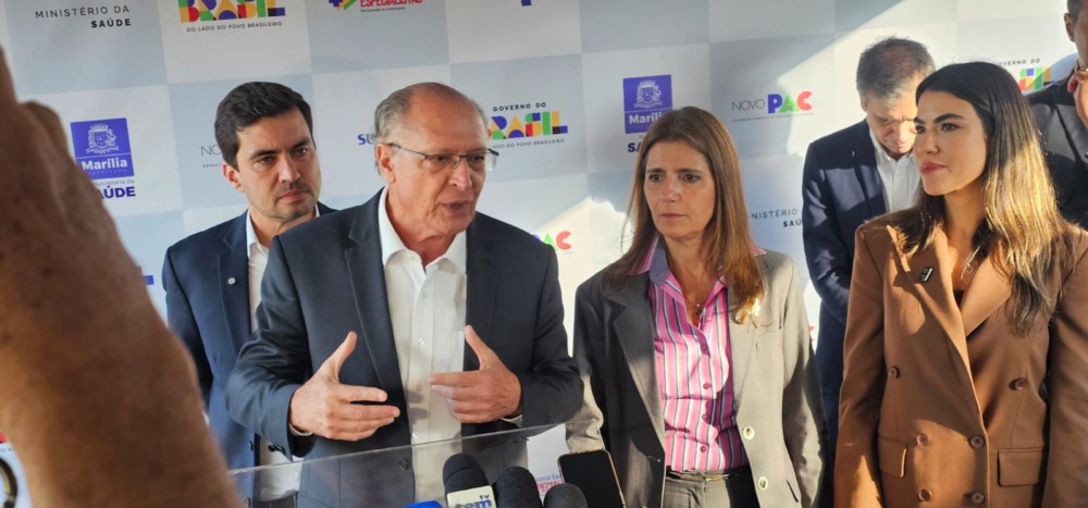 Alckmin lança obra de Policlínica em Marília e lista repasses federais na cidade - foto: Michele Rodrigues/Giro Marília