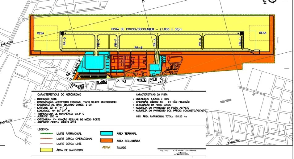 Projetos mostram como seria aeroporto com ampliação de pista em Marília; Rede VOA descartou