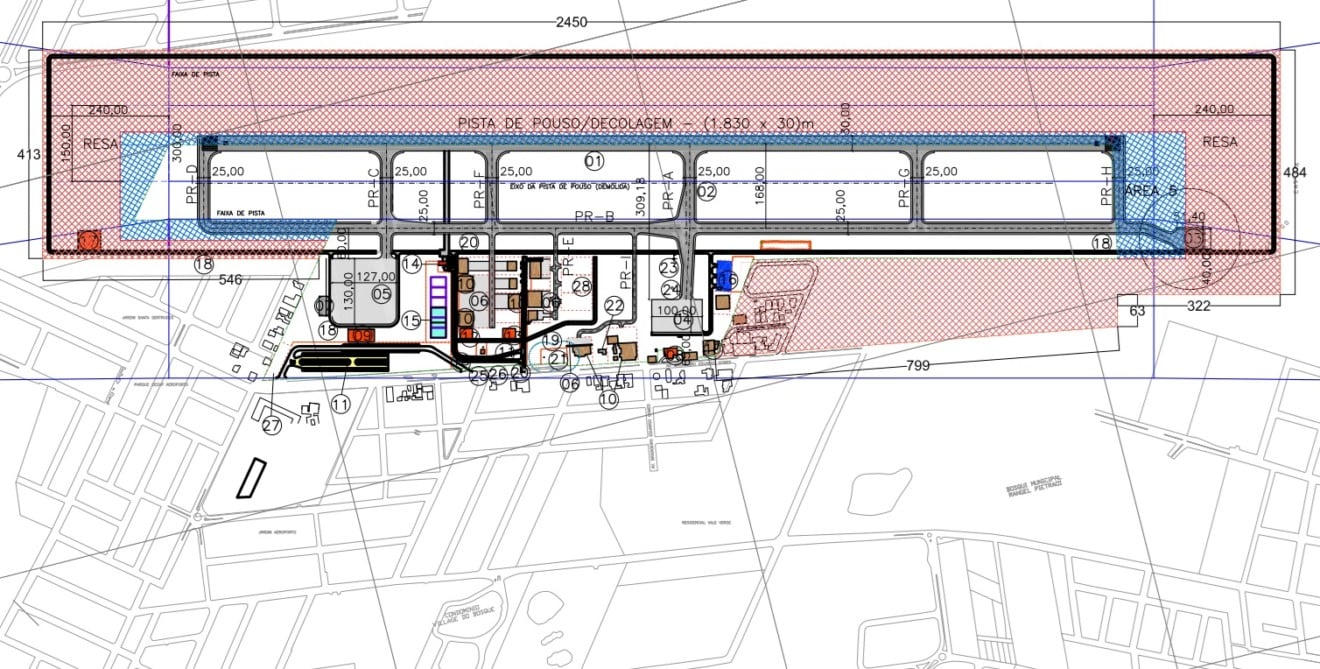 Projetos mostram como seria aeroporto com ampliação de pista em Marília; Rede VOA descartou
