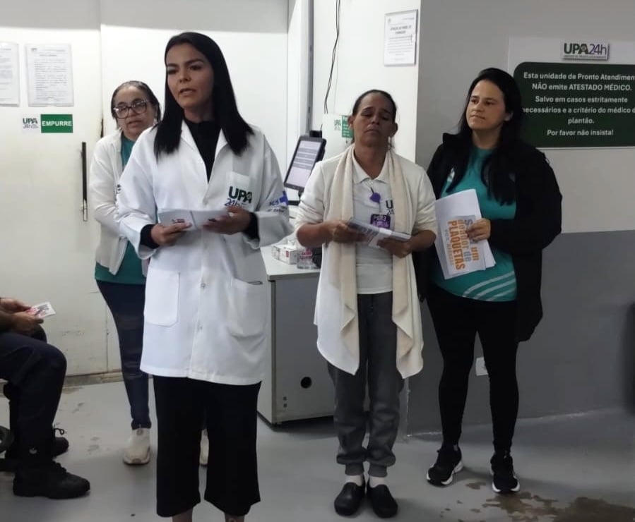 CIPA da UPA Norte promove conscientização e incentiva doação de sangue